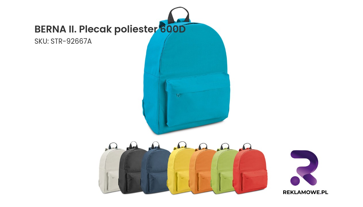 BERNA II. Plecak poliester 600D BERNA II. Plecak z poliestru 600D