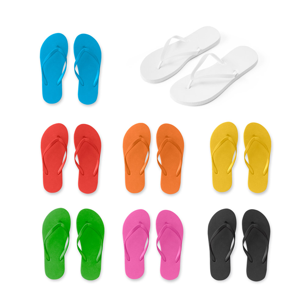 MAUPITI S / M. Wygodne kapcie z podeszwą z PE i paskiem z PVC 95084_set