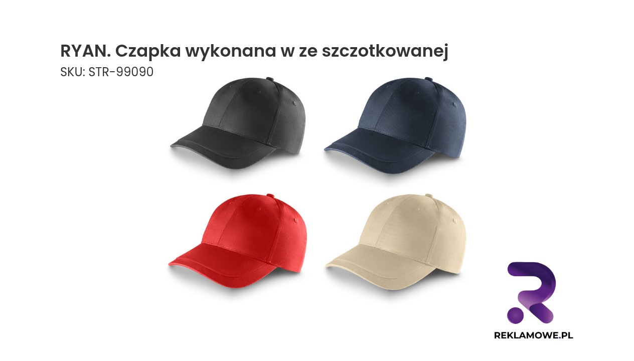 Ryan – czapka wykonana ze szczotkowanej tkaniny