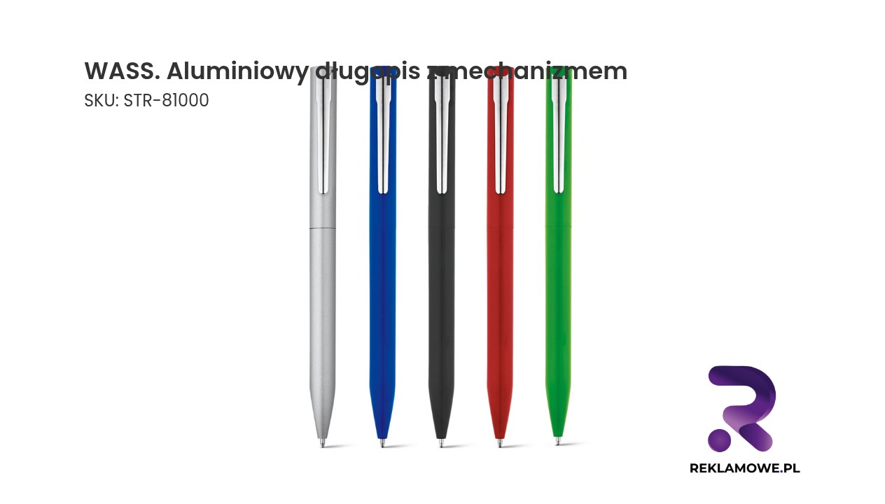 WASS. Aluminiowy długopis z mechanizmem obrotowym WASS aluminiowy długopis z mechanizmem